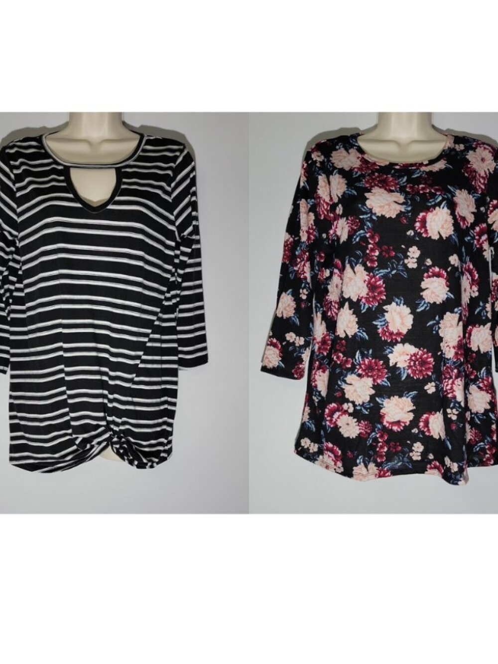 Lot of 2 Bobbie Brooks Women's Blouses (Sizes M & L)